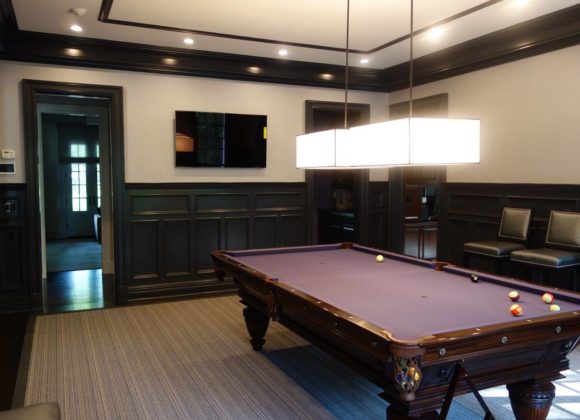 Billards room with Control 4 Systems in Saddle River, Ridgewood, NJ, Tenafly, Mendham, and Surrounding Areas