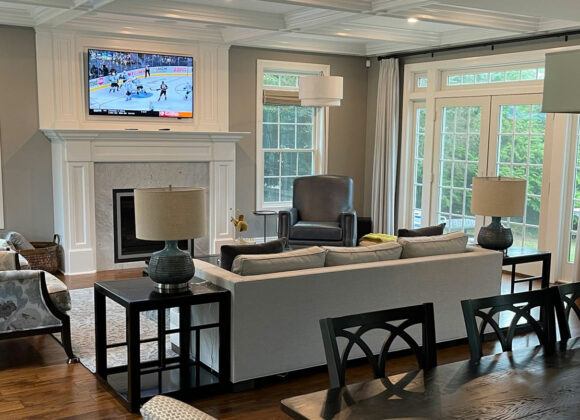 a modern home setup with Commercial AV in Franklin Lakes, Ridgewood, NJ, Tenafly, Alpine, NJ, Saddle River and Surrounding Areas