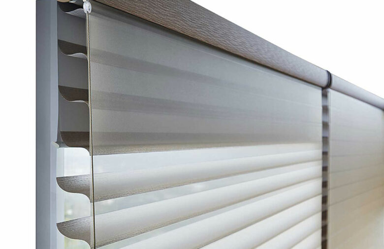 Hunter Douglas Shades close up in Millburn