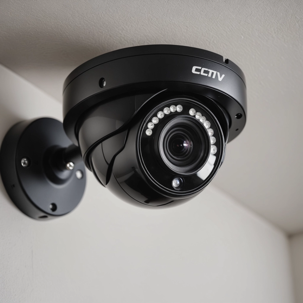 Dome security camera for home automation mounted on a ceiling in Demarest