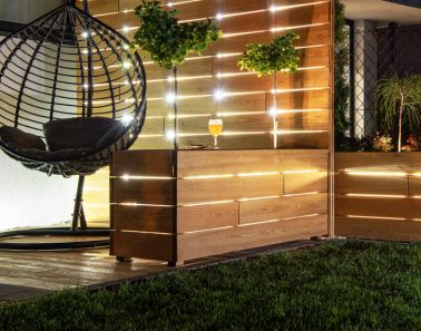 Custom outdoor lighting at a home in Franklin Lakes, NJ